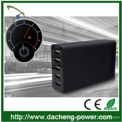 Newly design 5-port family-sized desktop usb charger for phone/Ipad